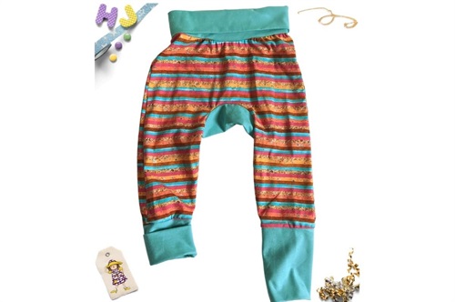 Click to order 3m-18m Grow with Me Pants Autumn stripes now